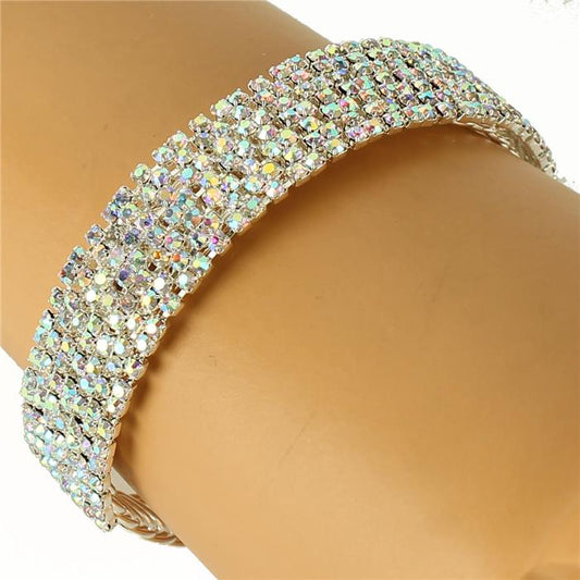 Rhinestones Casting Bangle