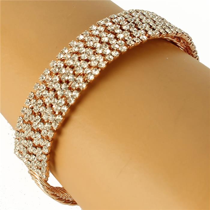 Rhinestones Casting Bangle