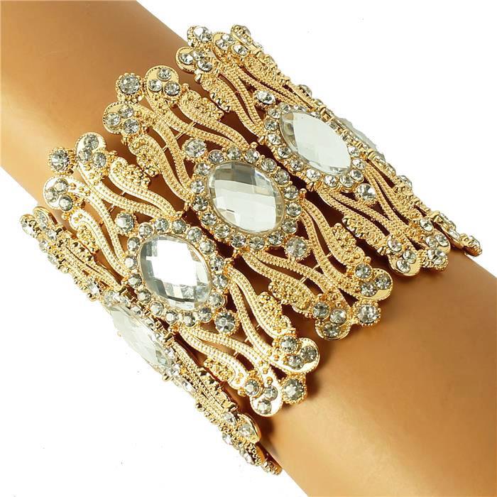 Crystal Metal Bangle