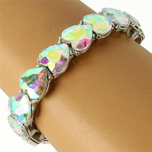 Crystal Heart Stetch Bracelet