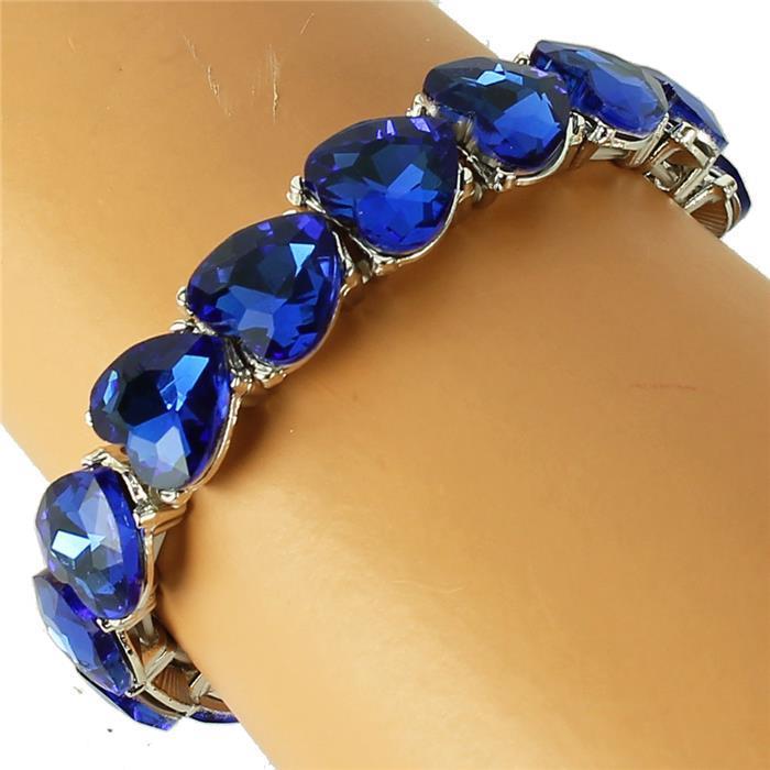 Crystal Heart Stetch Bracelet