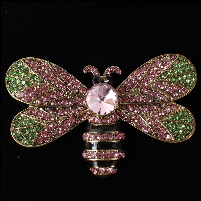 Crystal Bee Brooch