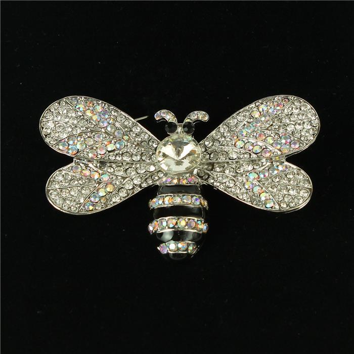 Crystal Bee Brooch