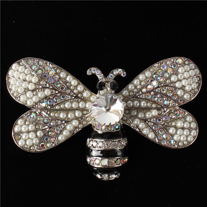 Crystal Bee Brooch