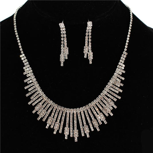 Rhinestone Necklace Set