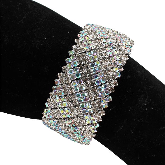 Rhinestones Casting Bangle