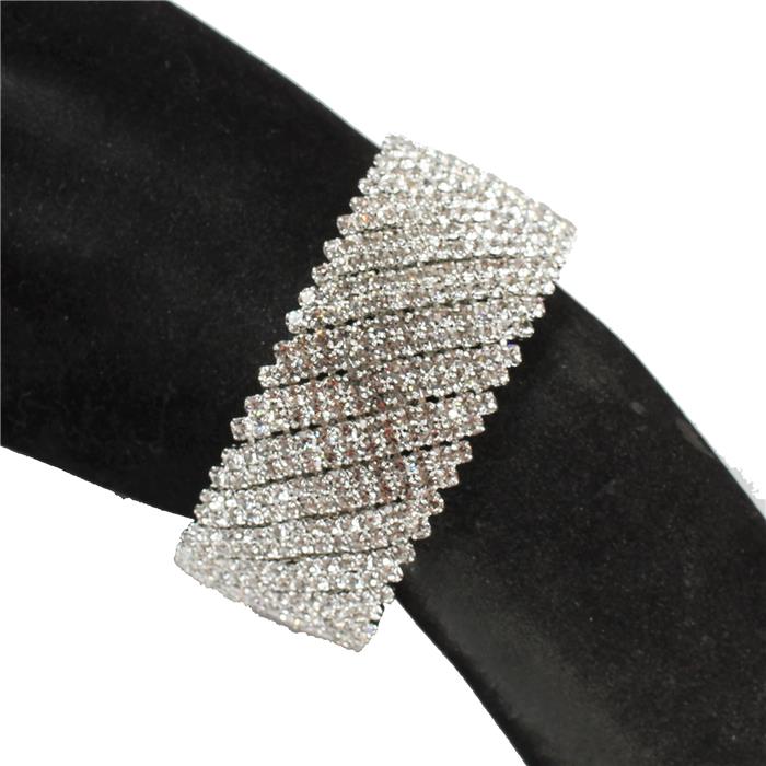 Rhinestones Casting Bangle