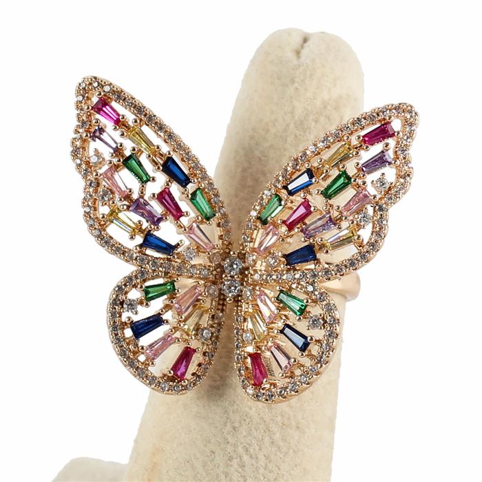 CZ Butterfly Ring