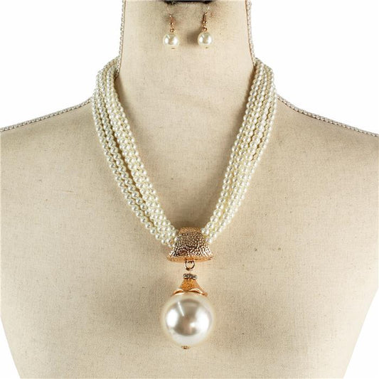 Fashion Pearl Necklace Set