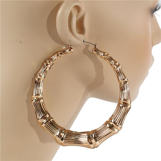 4.00 inch Metal Hoop Earring