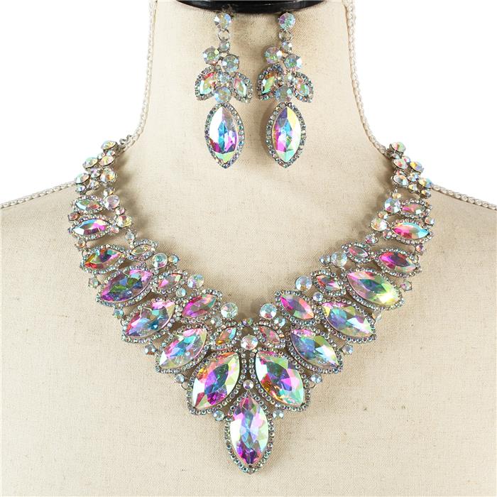 Crystal Evening Necklace Set