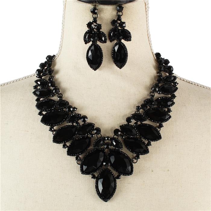 Crystal Evening Necklace Set