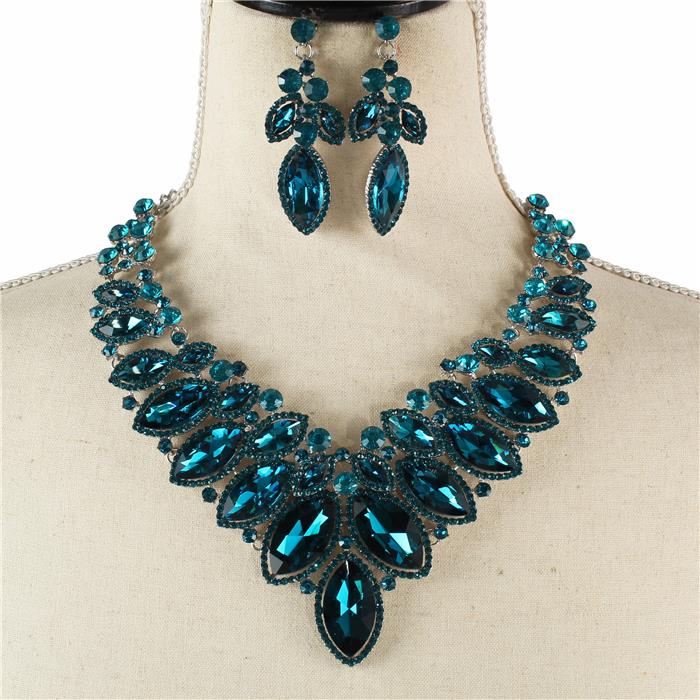 Crystal Evening Necklace Set