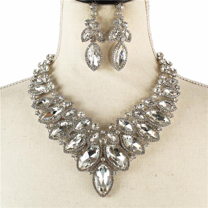 Crystal Evening Necklace Set