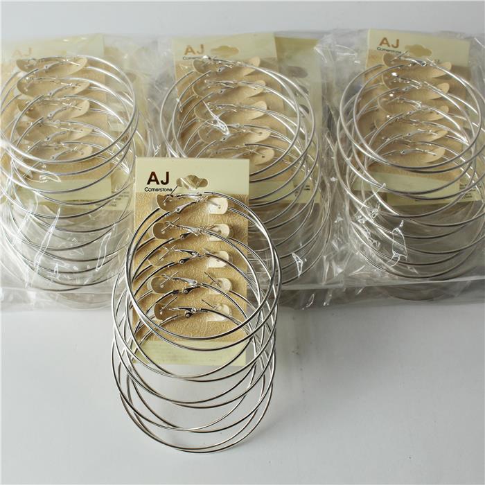 Dozen Pack Multy PC Hoop Earring