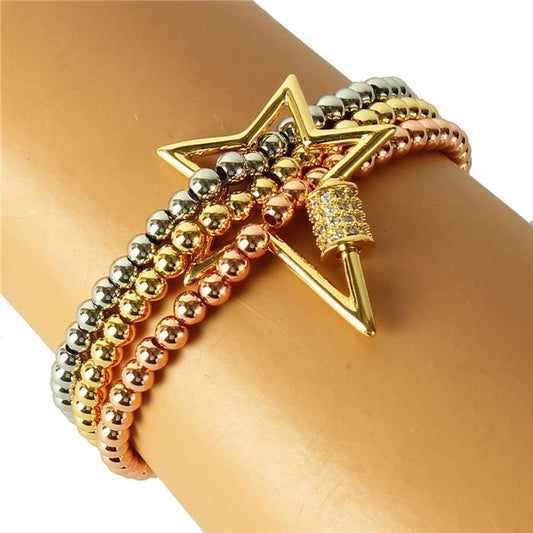 Stainless Steel Multilayereds Star Bracelet