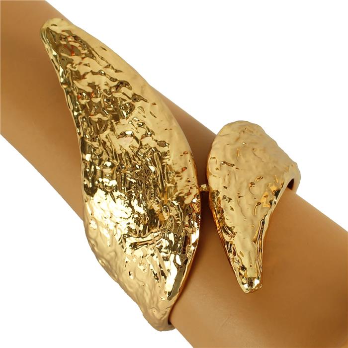 Fashion Metal Leaf Cuff Bangle