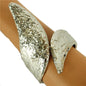 Fashion Metal Leaf Cuff Bangle