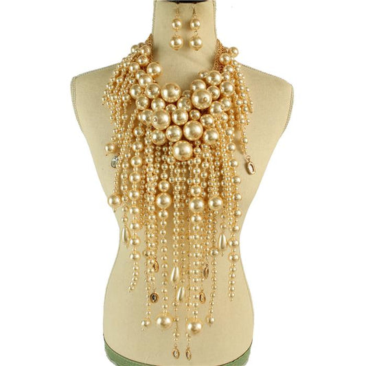 Pearl Drop Shoulder-Body Chain