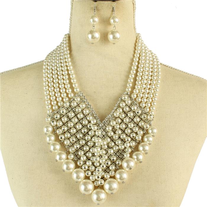 Casting Pearls Necklace Set