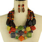 Fashion Wood Multilayereds Necklace Set