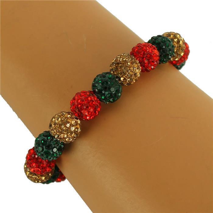 Stones Stretch Ball Bracelet