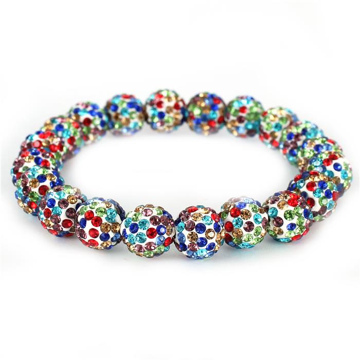 Stones Stretch Ball Bracelet