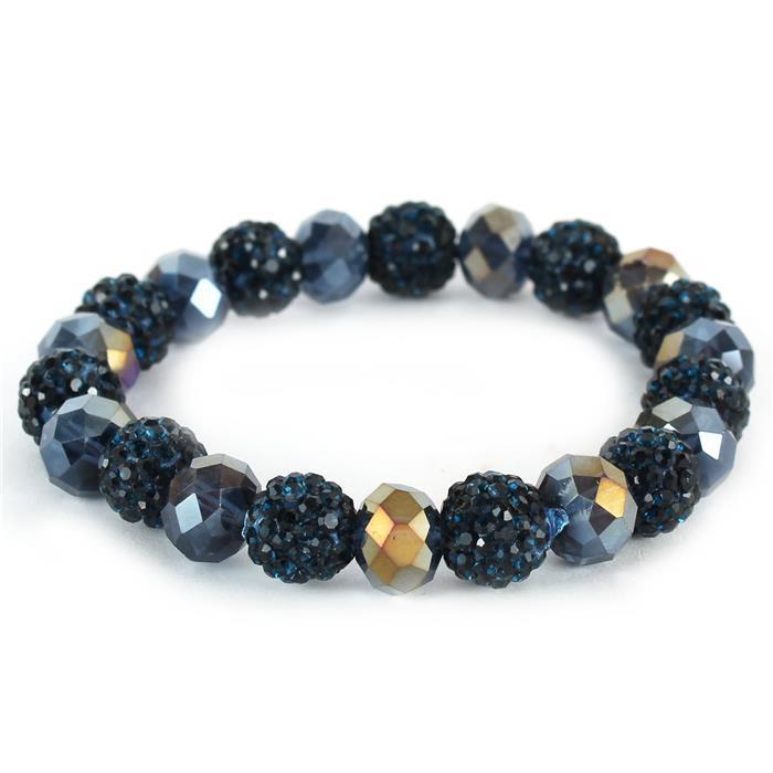 10mm Stones Ball Strech Bracelet