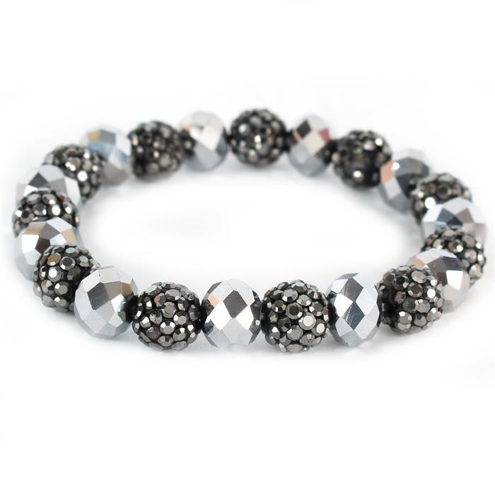 10mm Stones Ball Strech Bracelet