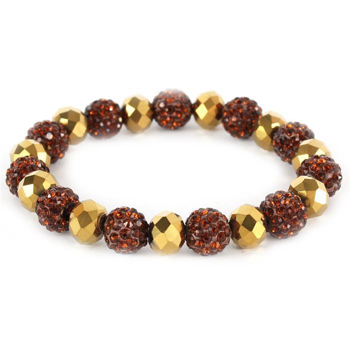 10mm Stones Ball Strech Bracelet