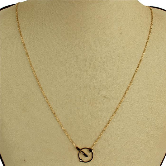 Stainless Steel Pendant Love Round Necklace