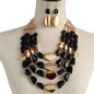 Fashion Semi Stones Necklace Set