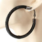 60mm Rhinestones Hoop Earring