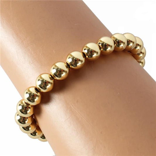 Stainless Steel Ball Stretch Bracelet