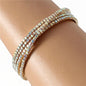 Rhinestones Swirl Layereds Bangle