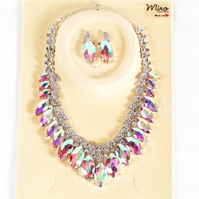 Crystal Evening Necklace Set