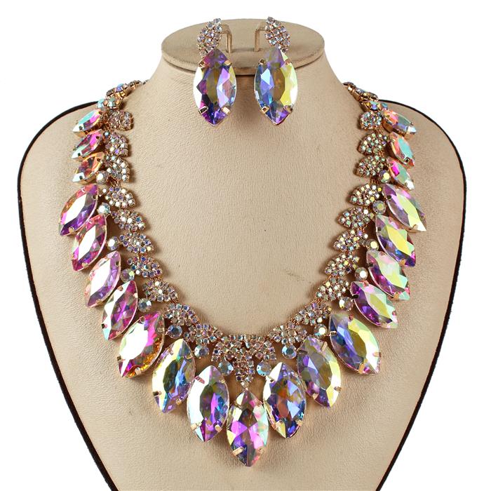 Crystal Evening Necklace Set