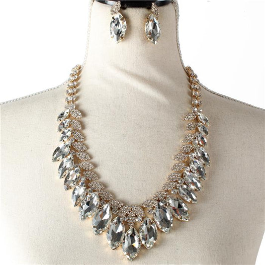 Crystal Evening Necklace Set