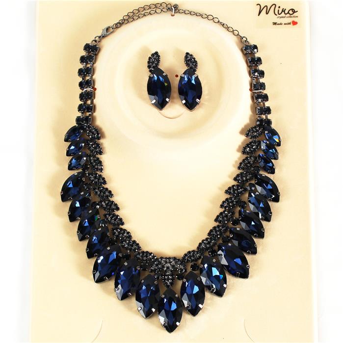 Crystal Evening Necklace Set