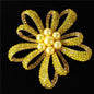 Rhinestones Pearls Flowers Brooch