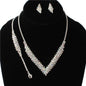 JR Rhinestones Casting 3 Pcs Necklace Set