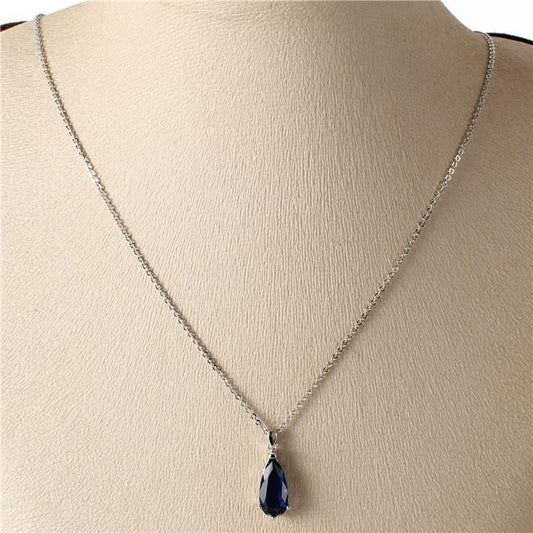 CZ Teardrop Necklace