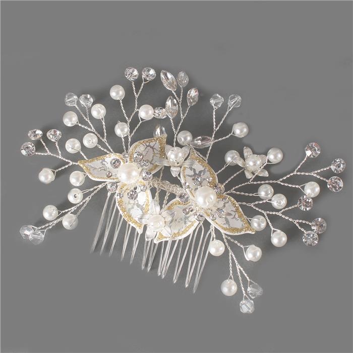 Pearl Metal Hair Comb