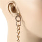 Stones Metal Chain Earring