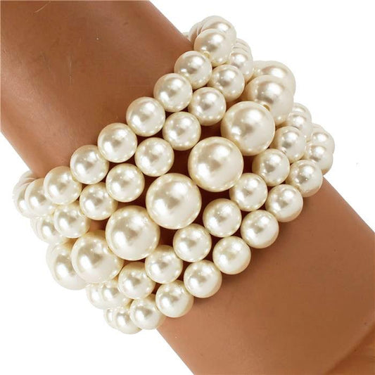 Multilayereds Sphere Layereds Stretch Bracelet