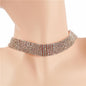 Cubic Zirconia 6 Lines Choker Necklace