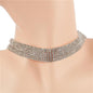 Cubic Zirconia 6 Lines Choker Necklace