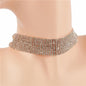 Cubic Zirconia 10 Lines Choker Necklace