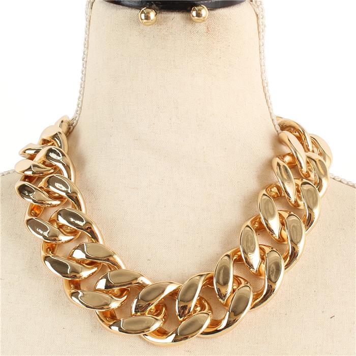 Fashion Big Chain Necklace Set