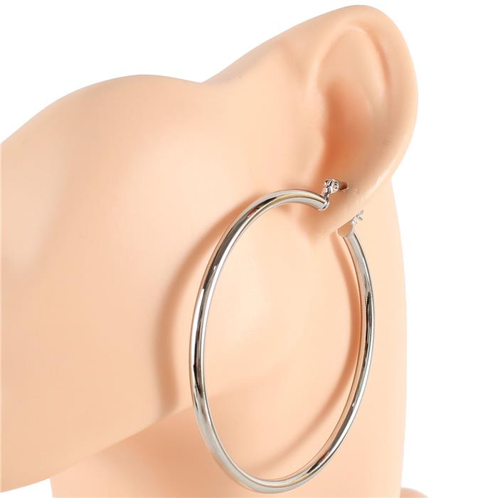 60mm Plain Hoop Earring